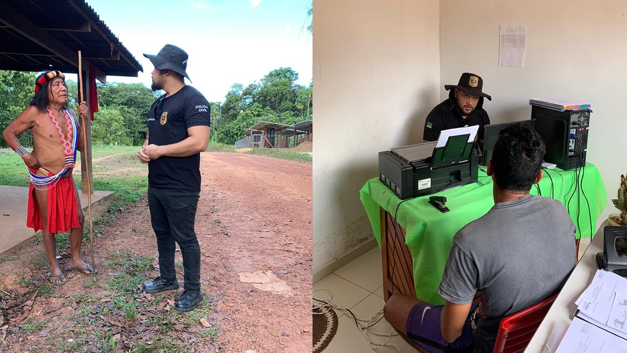 DELEGACIA DE POLÍCIA ITINERANTE REALIZA TRABALHO NAS COMUNIDADES E ALDEIAS DE PEDRA BRANCA DO AMAPARI